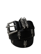 Chrome Hearts Black Roller Belt