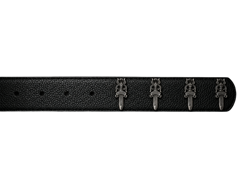 Chrome Hearts Black Roller Belt