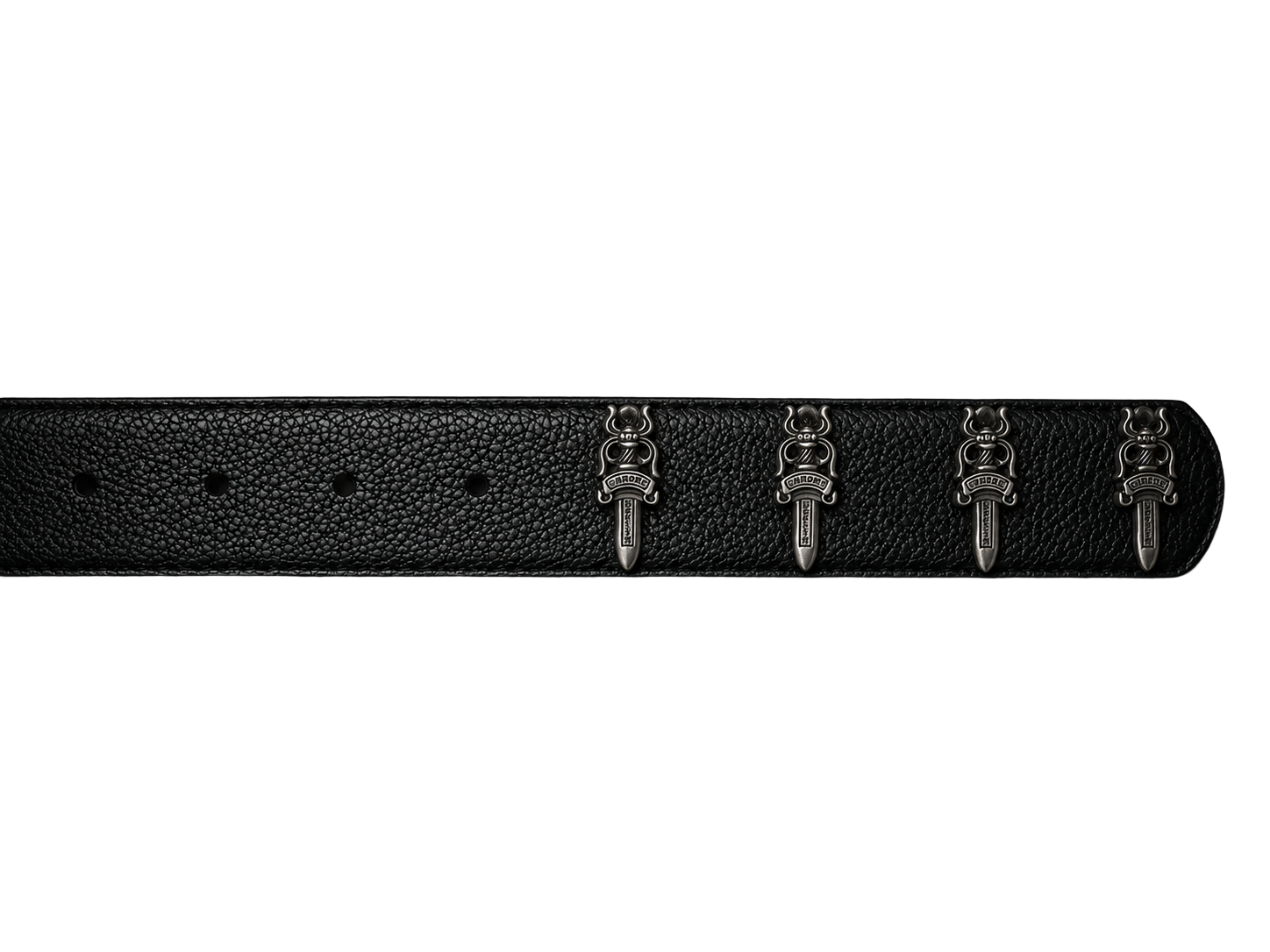 Chrome Hearts Black Roller Belt