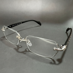 Chrome Hearts Silver Rimless Glass