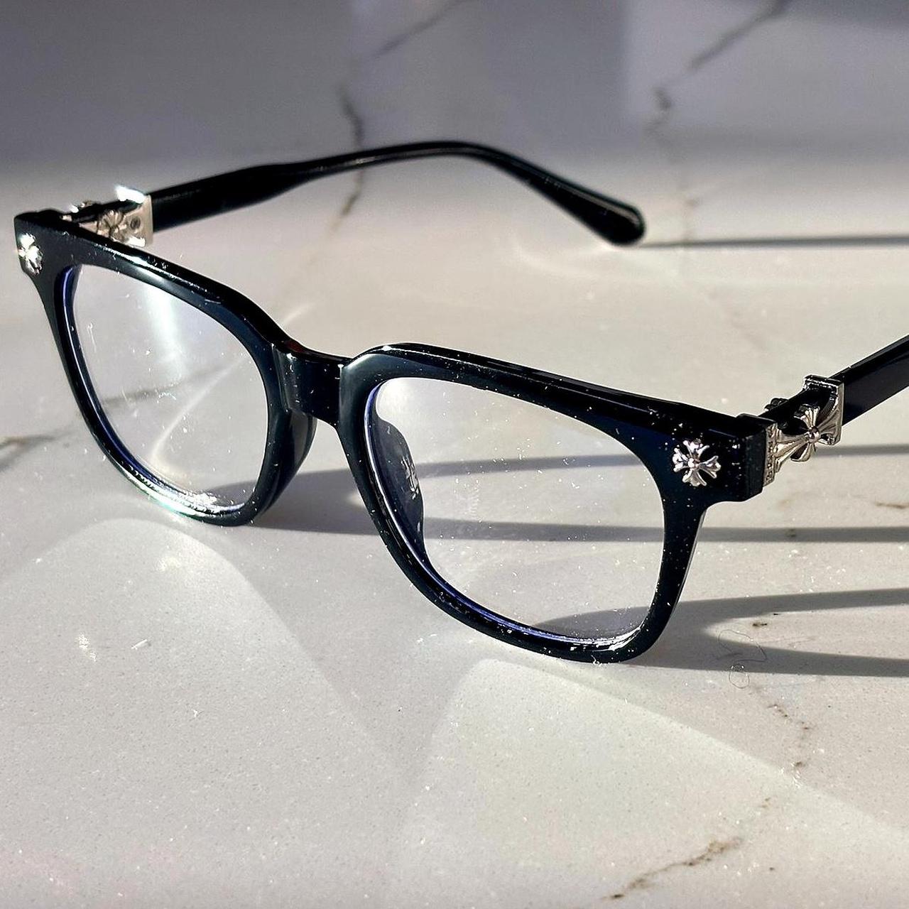 Chrome Black Glasses