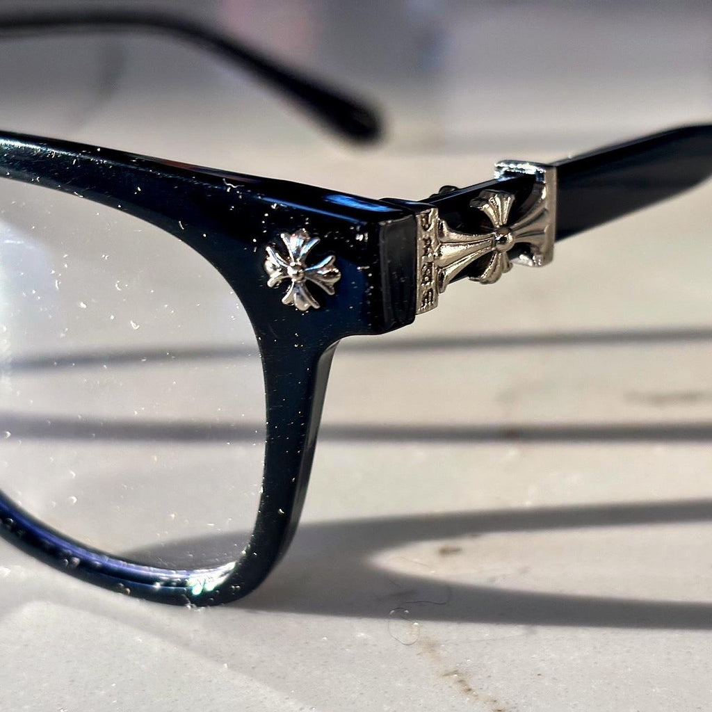 Chrome Black Glasses