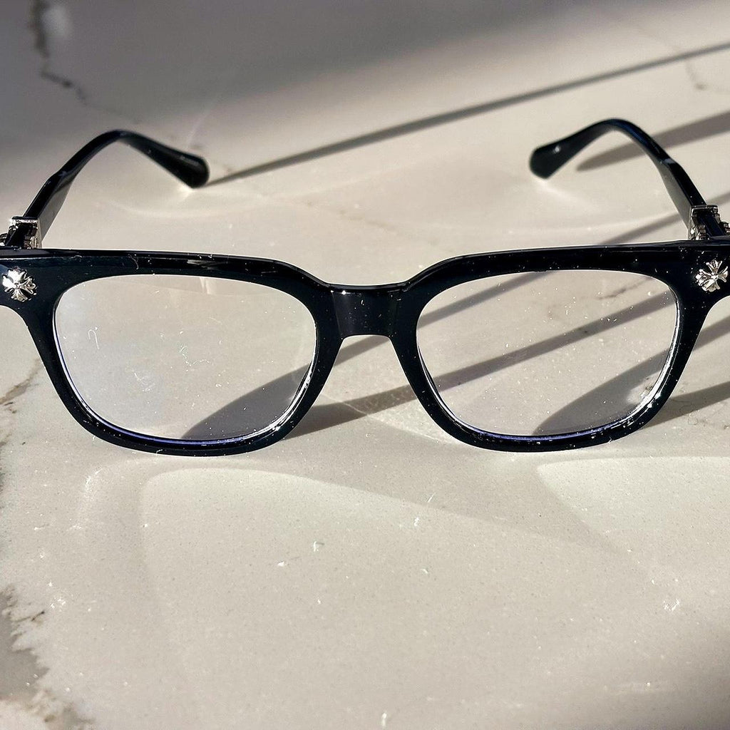 Chrome Black Glasses