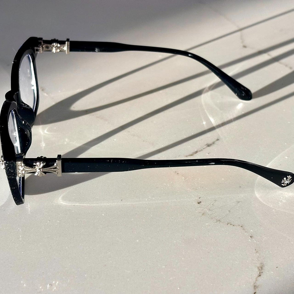 Chrome Black Glasses
