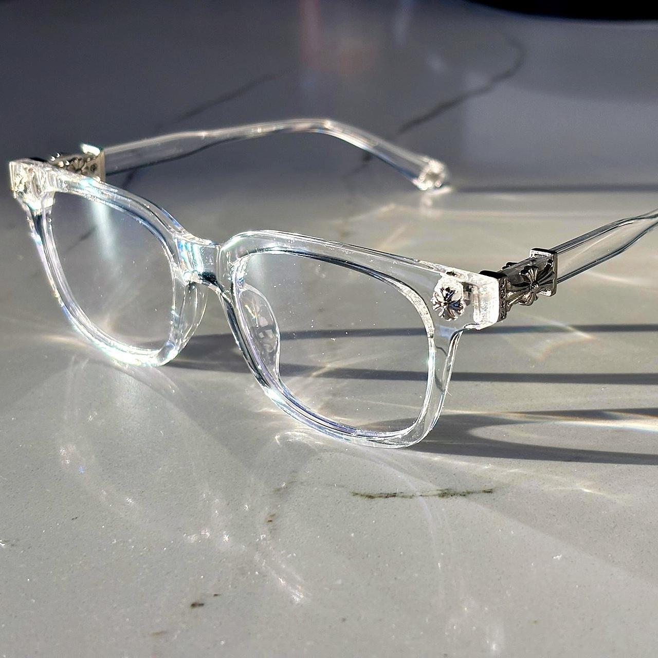 Chrome Transparent Glasses