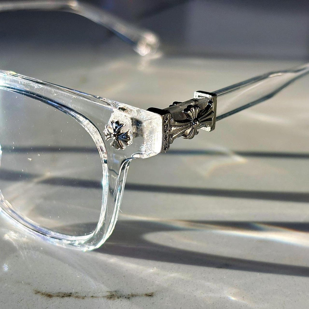 Chrome Transparent Glasses