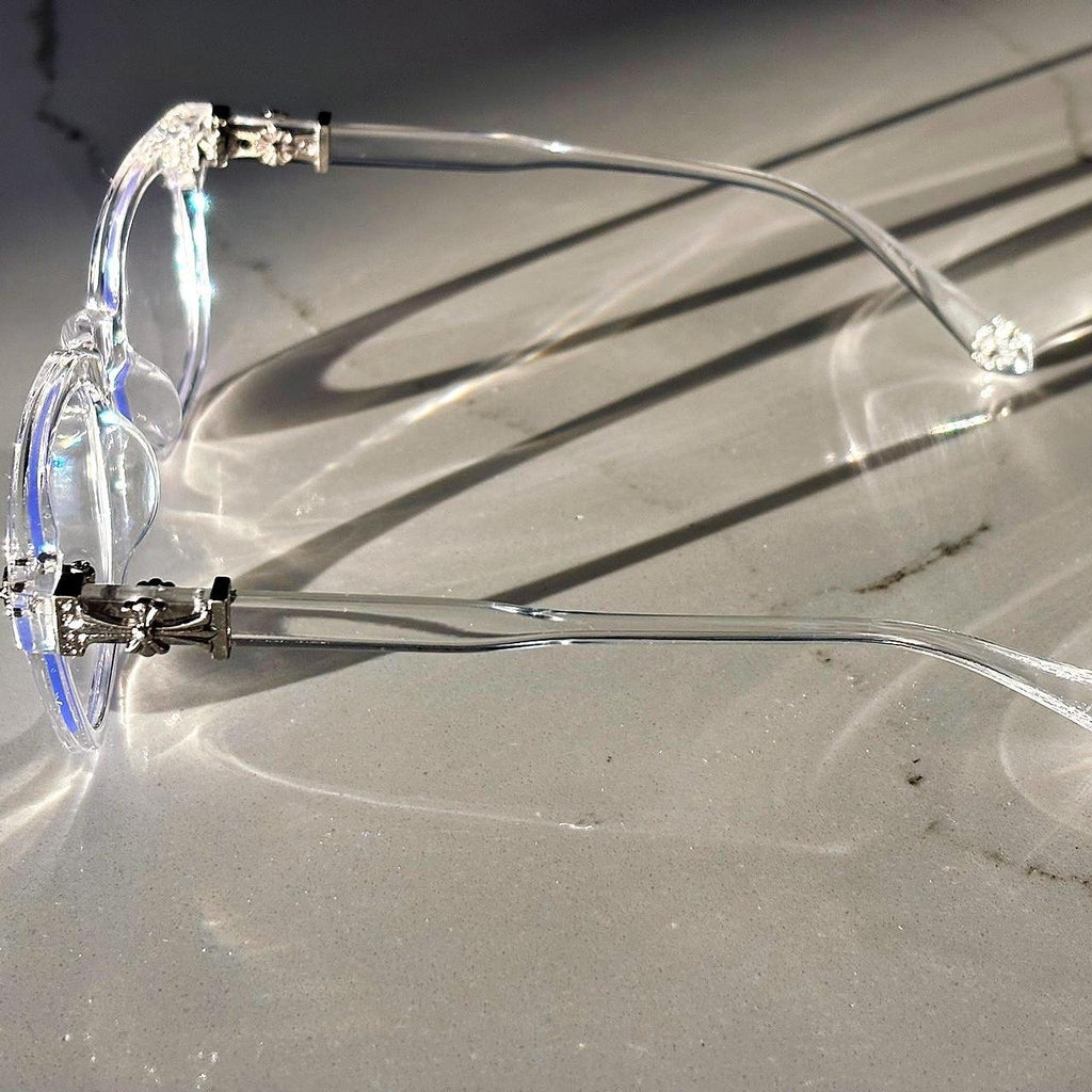 Chrome Transparent Glasses