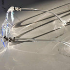 Chrome Transparent Glasses
