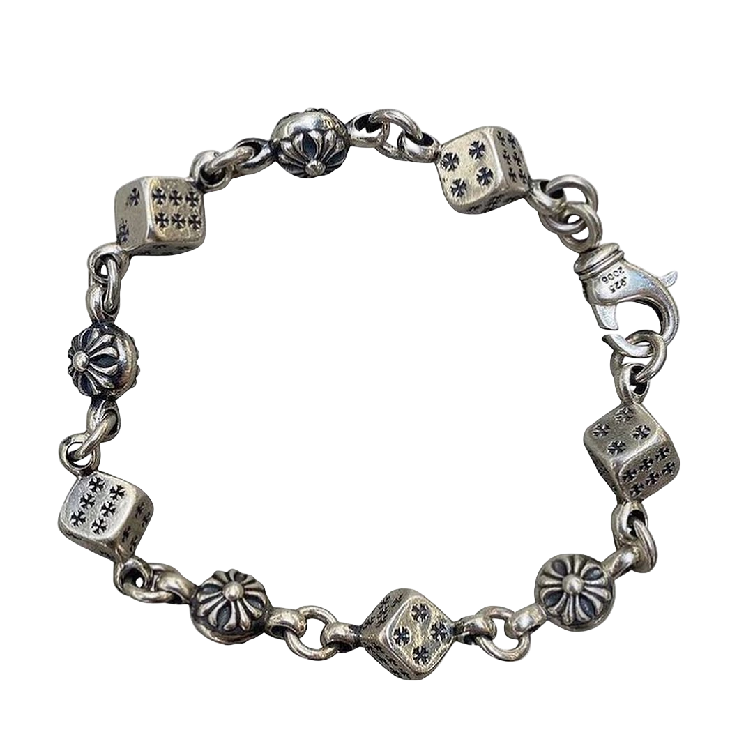 Chrome Hearts Cross Dice Bracelet