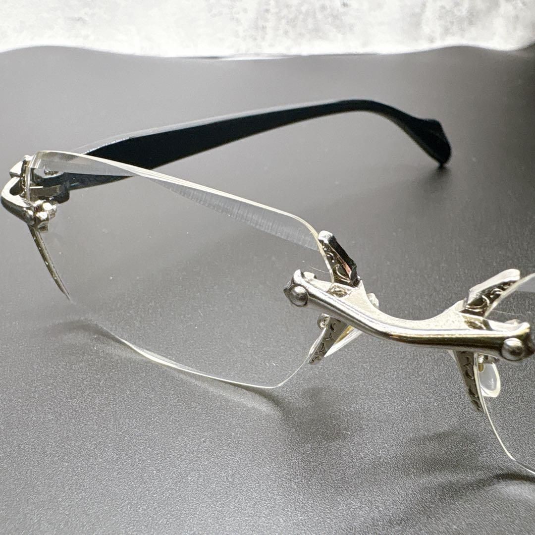 Chrome Hearts Silver Rimless Glass