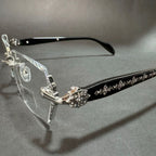 Chrome Hearts Silver Rimless Glass