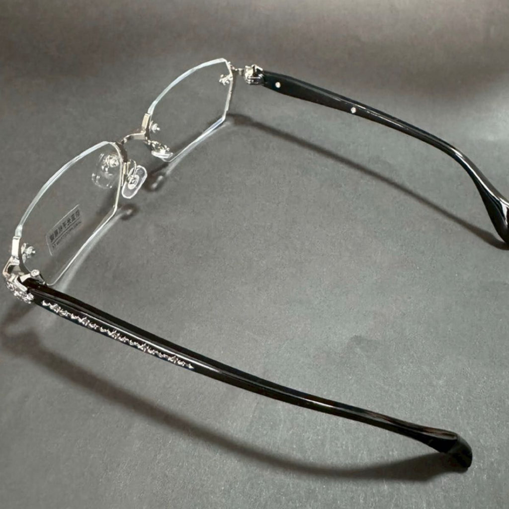 Chrome Hearts Silver Rimless Glass