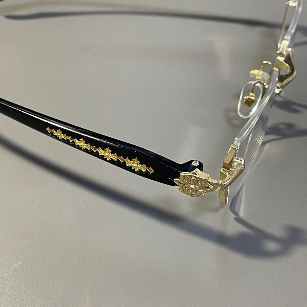 Chrome Hearts Gold Rimless Glass