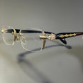 Chrome Hearts Gold Rimless Glass