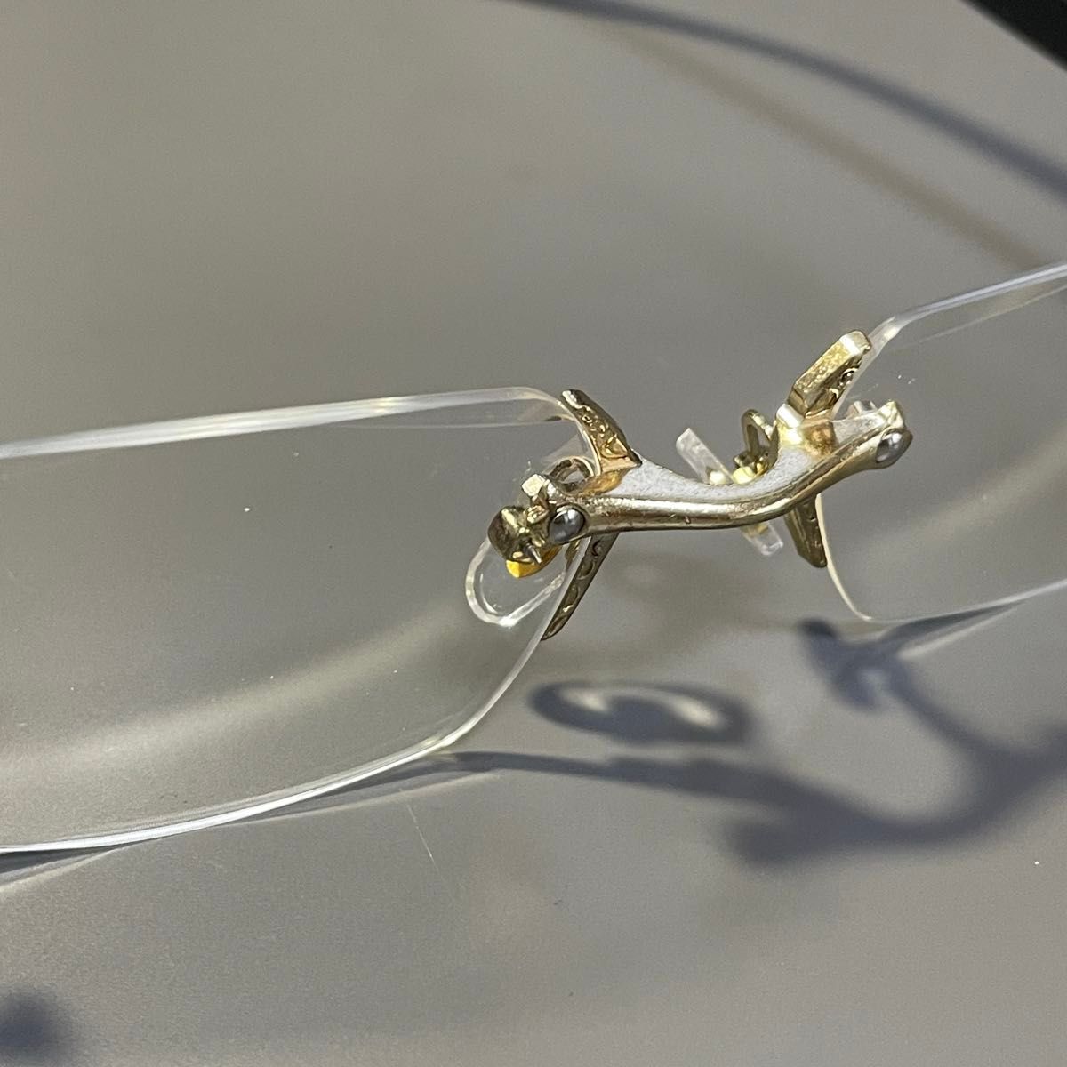 Chrome Hearts Gold Rimless Glass