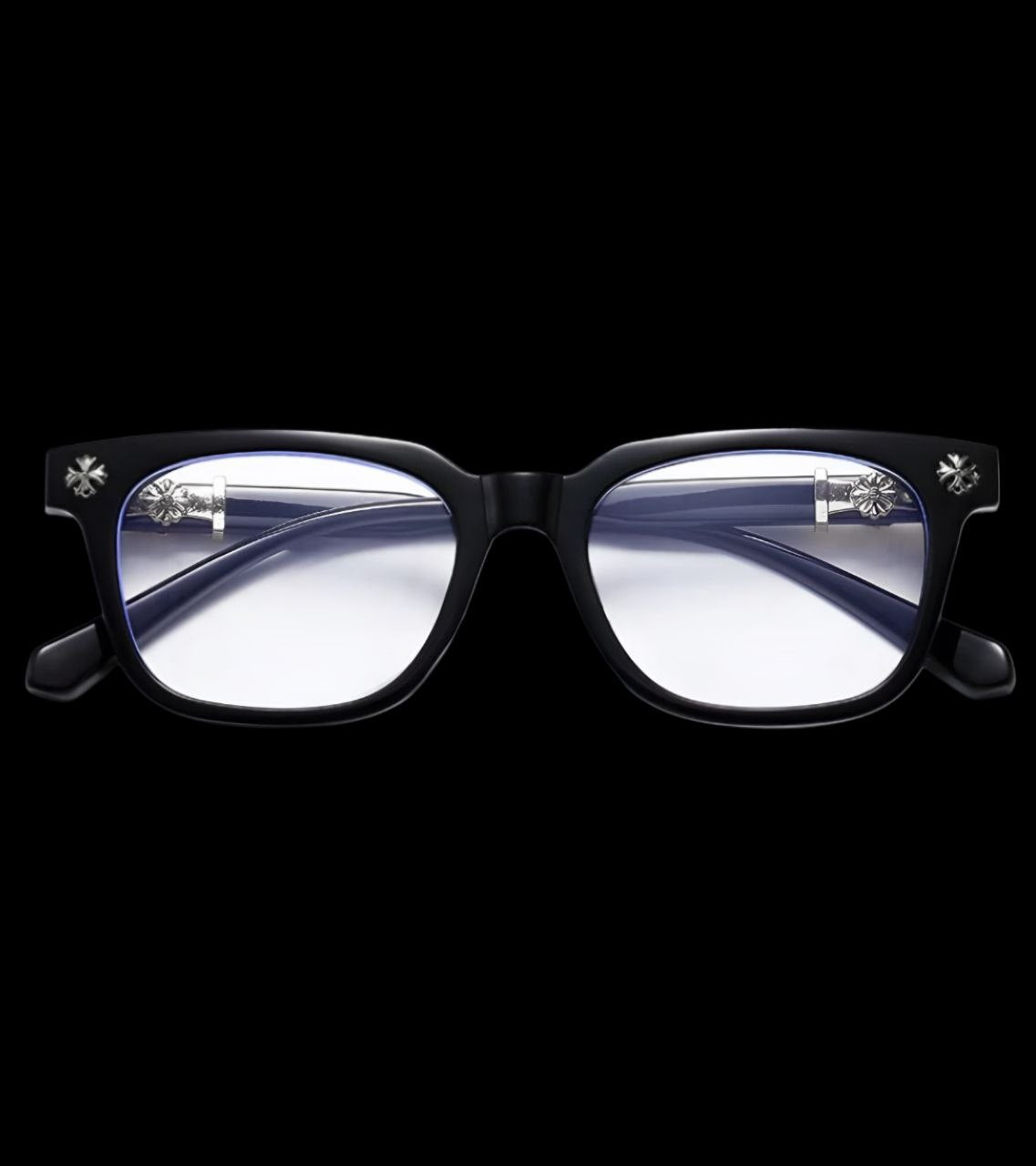 Chrome Black Glasses