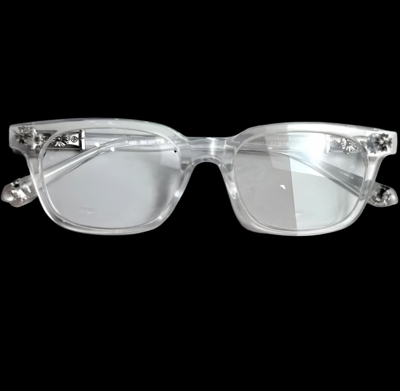 Chrome Transparent Glasses