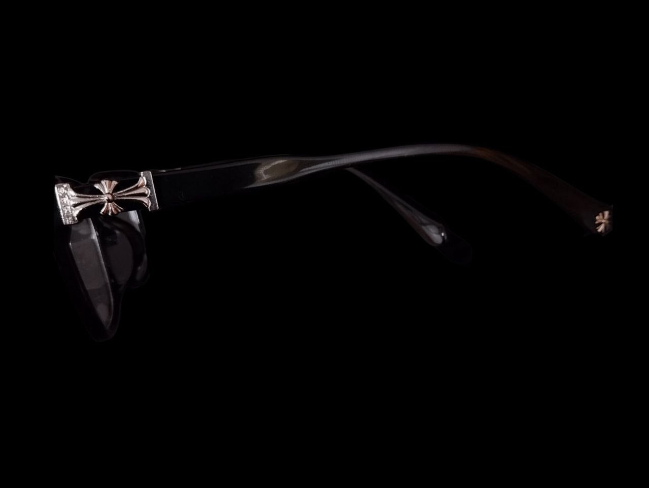 Chrome Black Glasses