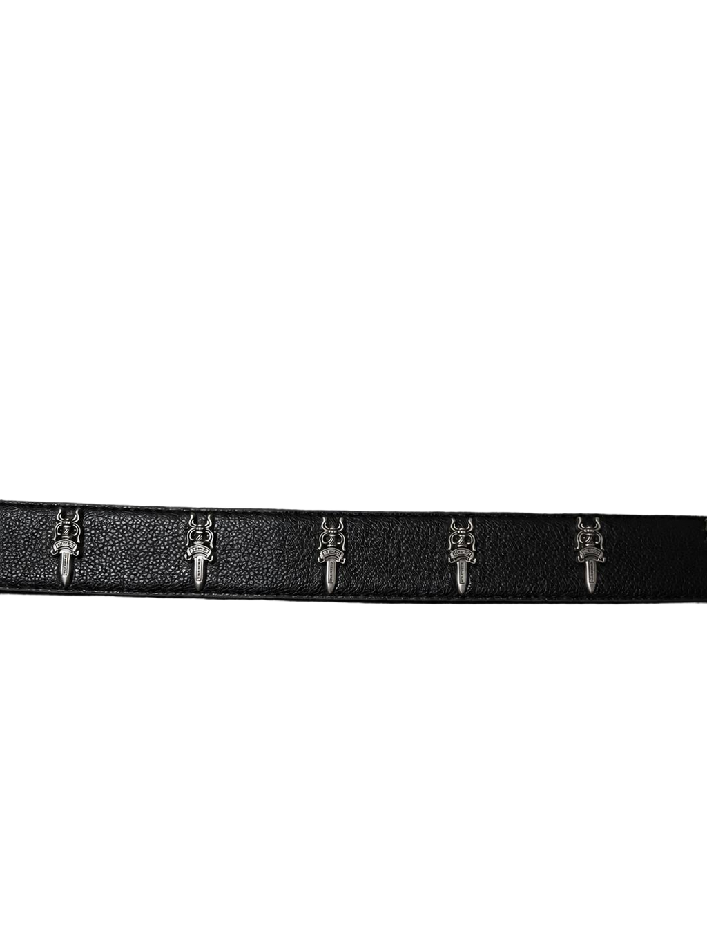 Chrome Hearts Black Roller Belt