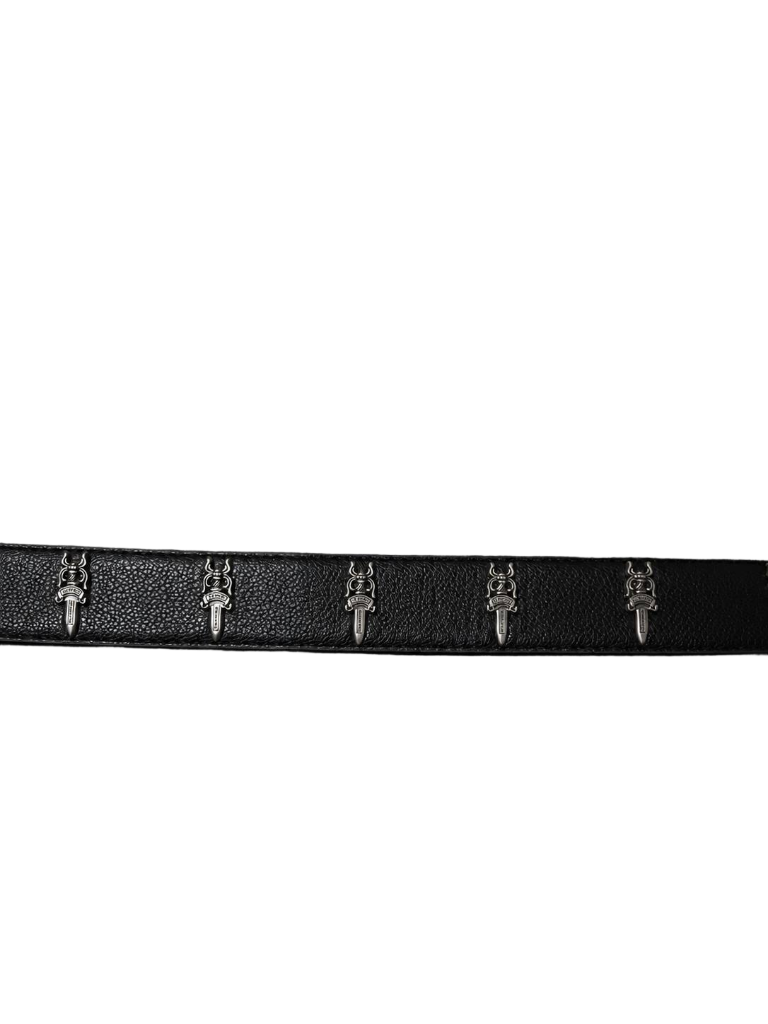 Chrome Hearts Black Roller Belt