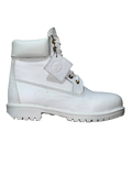 Timberland White Texture Leather
