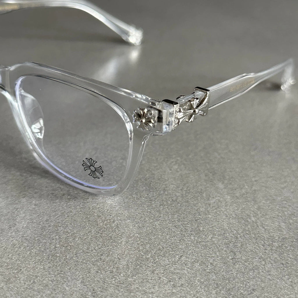 Chrome Hearts transparent Glasses - cross