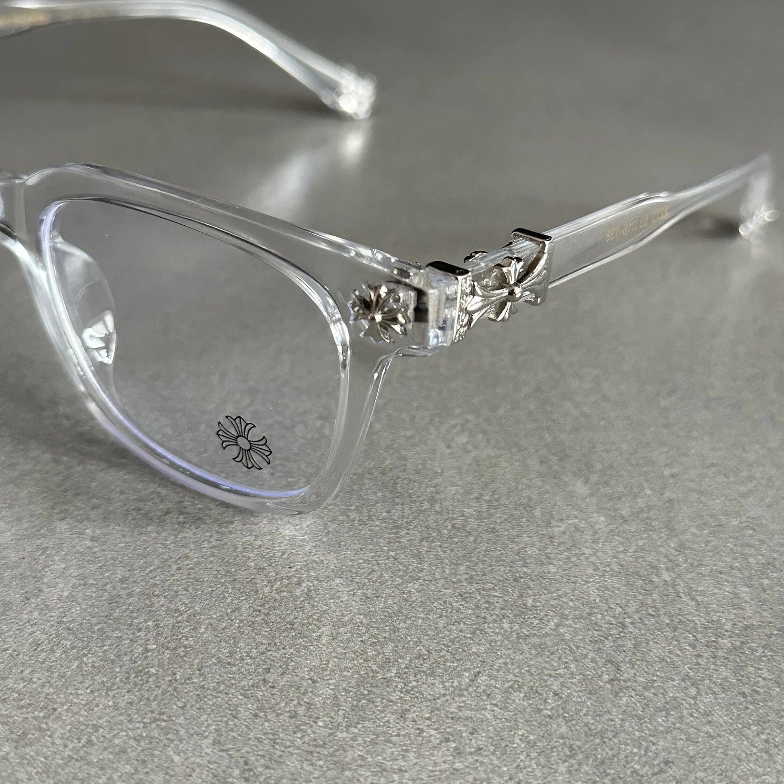 Chrome Hearts transparent Glasses - cross