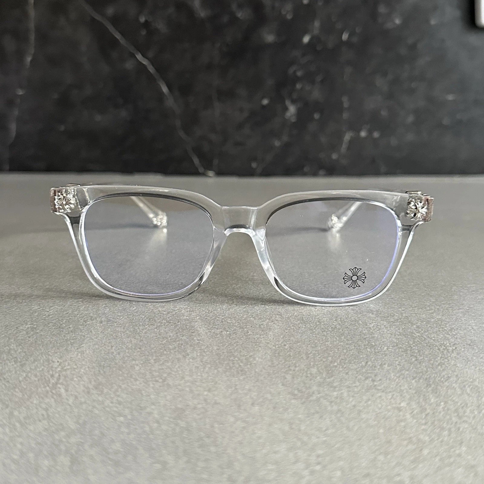 Chrome Hearts transparent Glasses - cross
